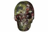 Polished Dragon's Blood Jasper Skull - South Africa #112179-1